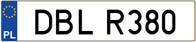 Trailer License Plate